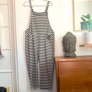 Made in Italy blue and ivory striped jumper